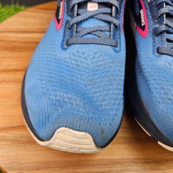 Brooks Launch GTS 10 Womens Shoes Size 8.5 Blue Black Athletic Running Sneakers - Picture 7 of 16